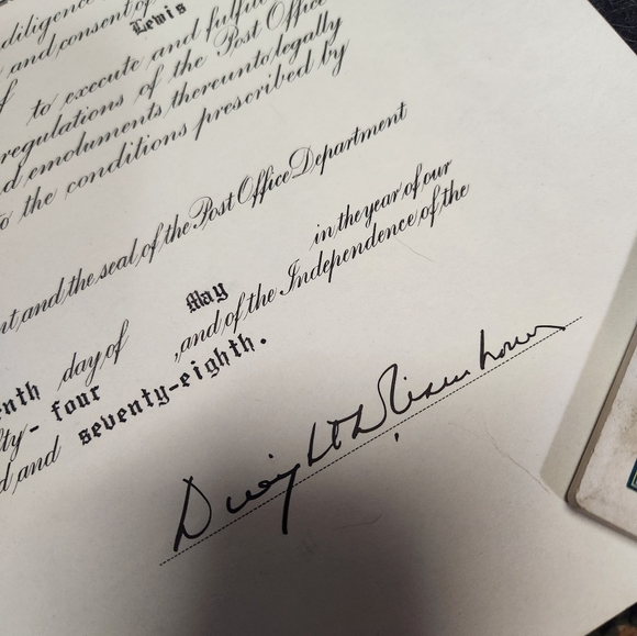 Authentic certificate 1954 - Picture 8 of 10